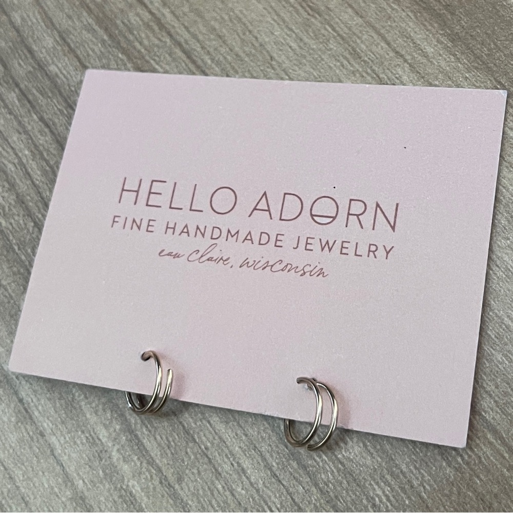 Hello Adorn Tiny Twist Earrings